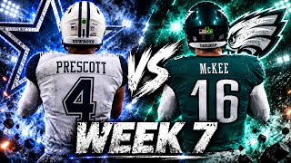 Cowboys vs Eagles Week 7 Simulation | Madden 27