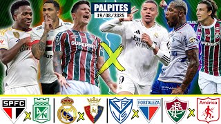 📊PALPITES FUTEBOL HOJE  TERÇA FEIRA DE COPA LIBERTADORES & SULAMERICANA  + BILHETE PRONTO📊