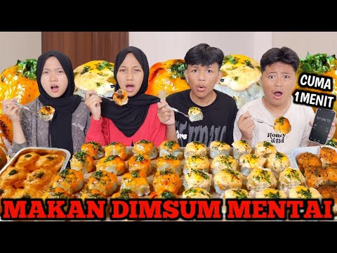 REKOR BARU! MUKBANG DIMSUM MENTAI DALAM WAKTU 1 MENIT