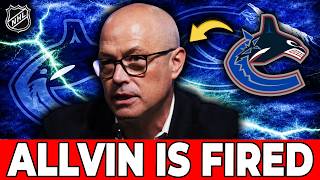 Patrik Allvin FIRED! The end of the Swedish era and the Canucks' disaster VANCOUVER CANUCKS NEWS