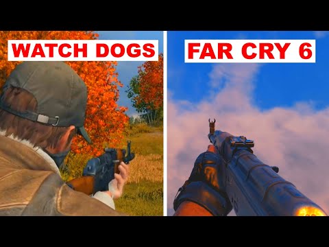 Far Cry 6 vs Watch Dogs - Weapon Comparison