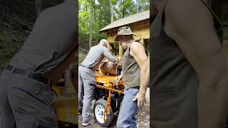 Processing firewood faster in the bush #bushcraft #offgridliving