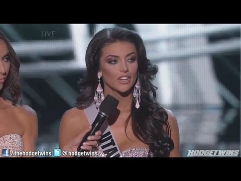Miss Utah Gives Horrible Answer During 2013 Miss USA Pageant @hodgetwins