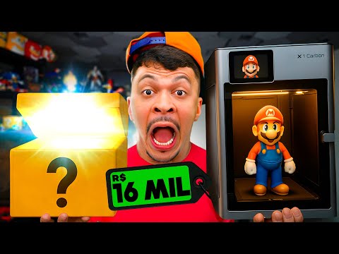 GANHEI UMA IMPRESSORA 3D & UMA CAIXA MISTERIOSA 😱