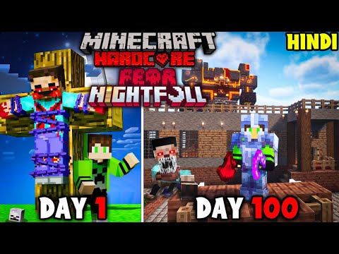 I Survived 100 Days in Herobrine World Minecraft (HINDI) #minecraft