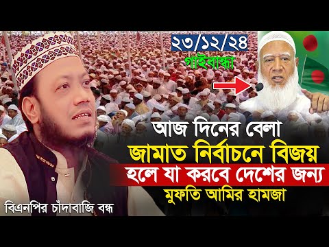 বিএনপির চাঁদাবাজি বন্ধ হবে এবার । আমির হামজা নতুন ওয়াজ ২০২৪ । amir hamza new waz 2024