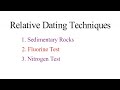 Dating Techniques in Geology