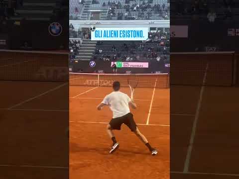 Incredibile point - Jannik Sinner training in Roma 🦊🇮🇹