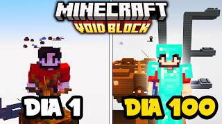 SOBREVIVÍ 100 DÍAS en el SKYBLOCK más DIFICIL de MINECRAFT | VOIDBLOCK