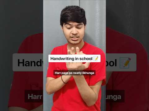 Handwriting in school