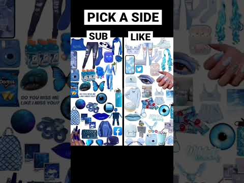 Dark or light blue! #pickasideyoutube #shorts #trending #trend