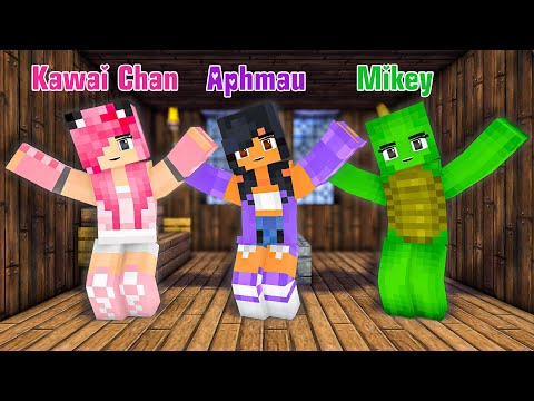 TOCA TOCA DANCE APHMAU, MIKEY AND KC | GOMY GOMY DANCE | CHICKEN WINGS MEME - Minecraft Animation