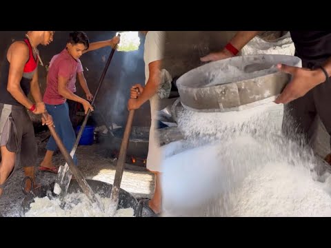 Jaggery making in Factory