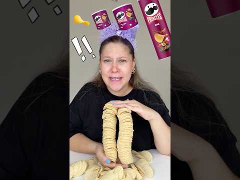 From Small to Giant Pringles BBQ Lemya 🥔 #shorts #funny #viral