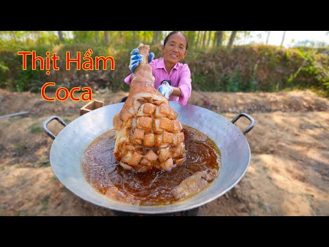 Bà Tân Vlog - Lần Đầu Làm Tảng Thịt Khổng Lồ Hầm Coca Đãi Cả Làng