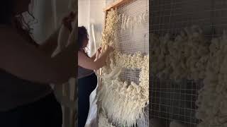 Giant weaving loom art