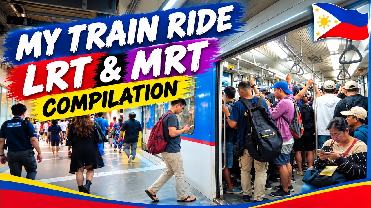 My Train Ride Compilation: LRT & MRT in Manila | Philippine Public Transportation
