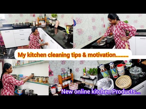 🙋‍♀️My kitchen cleaning tips & motivation👆💁‍♀️meesho and amazon  kitchen Products👌Nov 9🗓