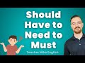 Understanding Modal Verbs: Must, Have to, and Should