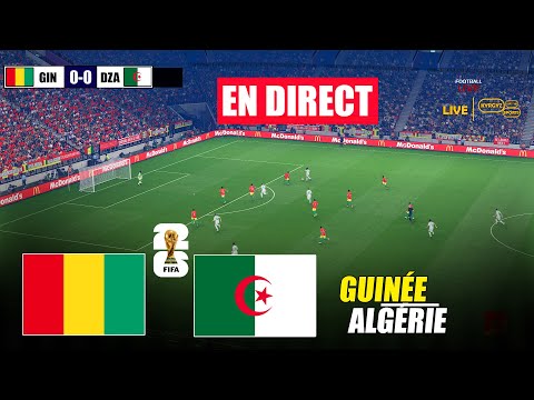 🔴EN DIRECT : GUINÉE vs ALGÉRIE | Éliminatoires eFootball PES 21 Simulation Gameplay PC