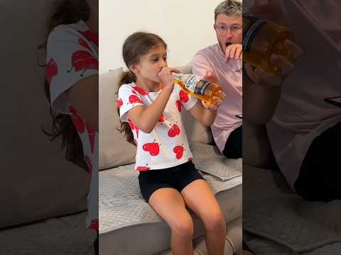 Kid Plays Perfect Trick on Baby Sitter ? (it’s apple juice)