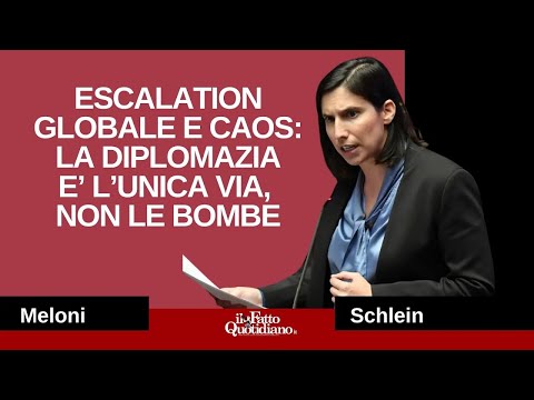 Schlein a Meloni: "Dica chiaramente che l'Italia non consentirà l'uso delle basi militari Usa"