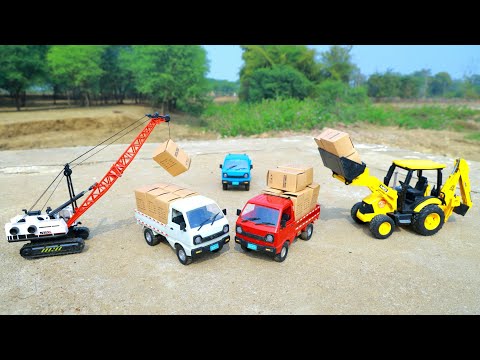 Tata Intra Pickup And Hummer EV Car Accident Pulling Out Defender Car Jcb 3dx ? Jcb Ki khudai CS Toy