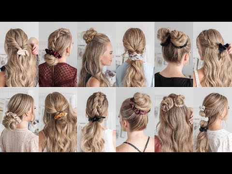 12⚡️EASY SCRUNCHIE HAIRSTYLES  | Missy Sue