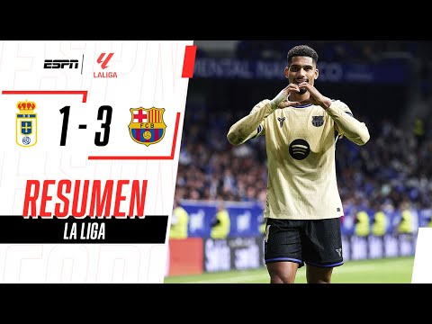 EL BARÇA GANÓ CON GOL DE ARAÚJO Y SIGUE AL ACECHO DEL MADRID | Real Oviedo 1-3 Barcelona | RESUMEN