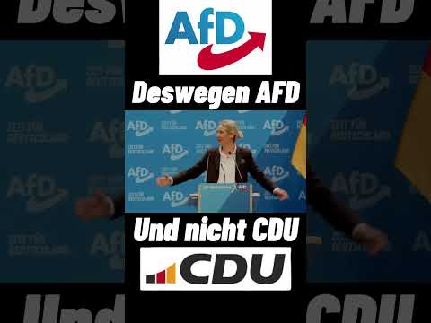 Deswegen AFD und nicht CDU