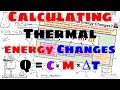Calculating Thermal Energy Changes in Substances