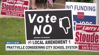 YouTube video thumbnail: Prattville Considering Considering City School System