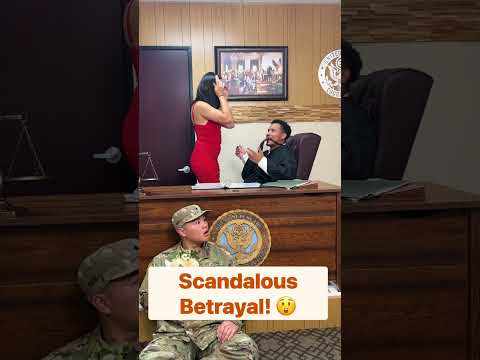 Wife cheats with the judgein the court room!