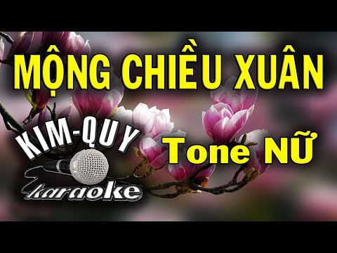 MỘNG CHIỀU CHIỀU XUÂN – KARAOKE ( Rumba ) – Tone NỮ ( G/Sol Trưởng )