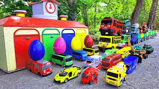 Mobil Truk Tronton Panjang Penuh Mobil Mobilan Oleng, Bus Tayo, Mobil Molen, Mobil Balap, Helikopter