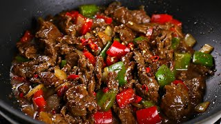 How to Make PEPPER STEAK // QUICK AND EASY BEEF STIR FRY (15 minutes Meals)