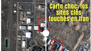 Carte choc : les sites clés touchés en Iran