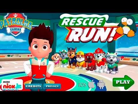 Patrulha Canina Corrida de Resgate em Português Ep 1 - Jogo Patrulha Pata Android/iOS