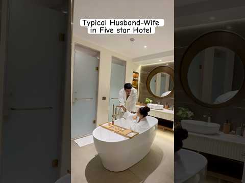 Typical Husband-Wife in Hotel ๐ #rakhilohchab #hotel #comedy #funny #husbandwife #couple