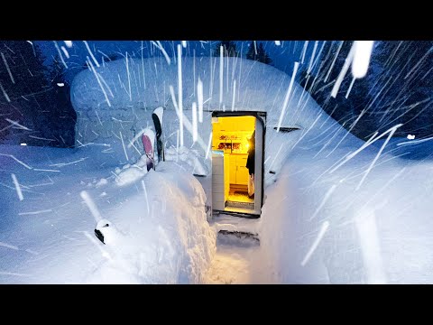 Surviving an Epic Winter Storm Camping in My Off-Grid Van | Blizzard Van Life