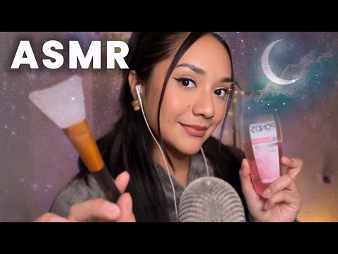 SPA NOCTURNO PARA DORMIR EN 5 MINUTOS (limpieza facial, masajes, mimos, etc) ASMR