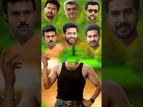 Vijay Surya Ajith Ram Charan Face Correct 🕵️ #shorts #viral #thalapathy