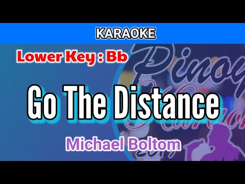 Go The Distance by Michale Bolton (Karaoke : Lower Key : Bb)