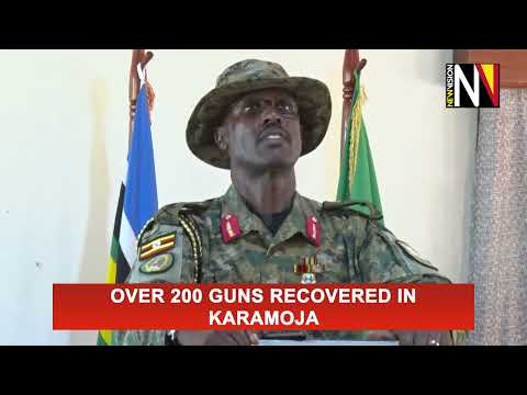 Over 200 guns recovered in Karamoja