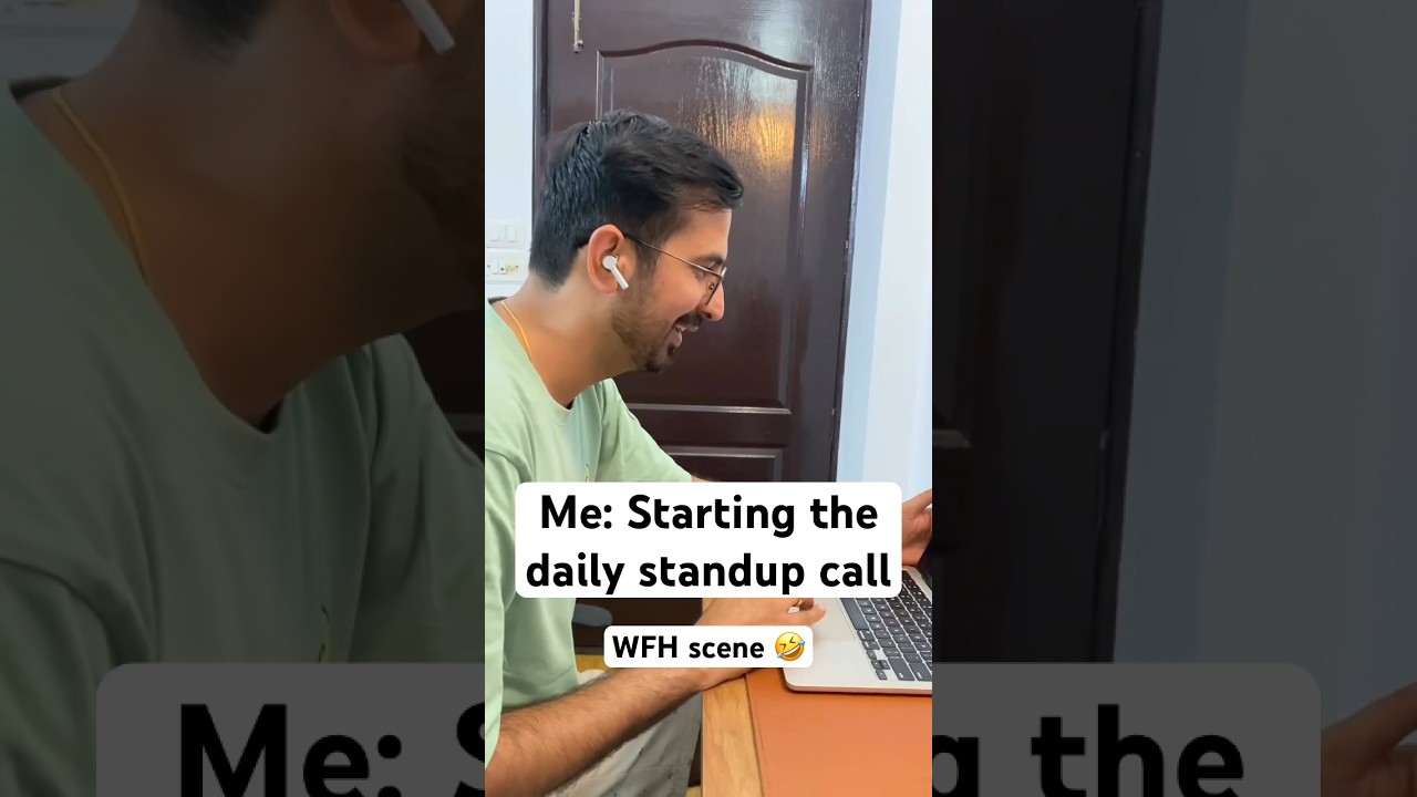 When you work from home in India 🤣 #indianfamily #workfromhome #funnyshorts