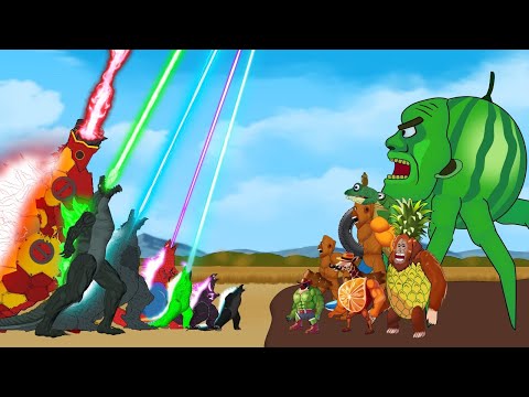 Evolution of TEAM GODZILLA vs Evolution of talian Brainrot Ultimate: Size Comparison / ANIMATION