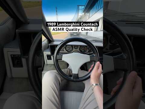 Inside 1989 LAMBORGHINI COUNTACH 😳🤯 #lamborghini #countach #asmrsounds