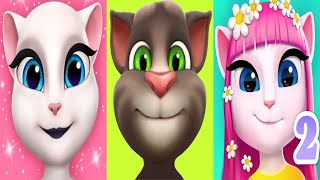 My Talking Angela2 vs My Talking Tom vs My Talking Angela Fashion'  Travel and Fun Ep4518