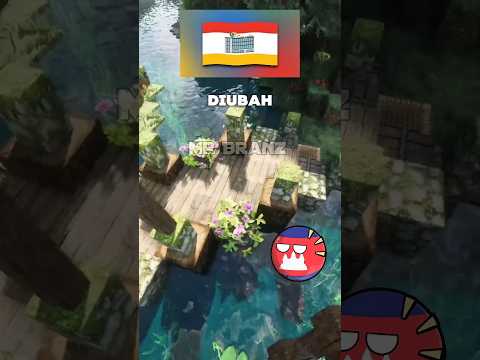 jika logo Bendera di ubah jadi chrome!! #shortvideo #minecraft #countryballsindonesia