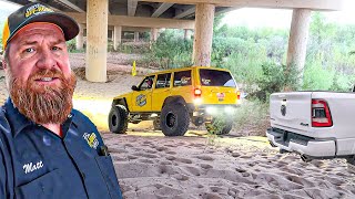 I Can't Believe This... Ram Stuck Under A Bridge!
